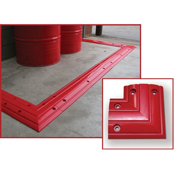 Durabund 150mm Corner Piece | Best bunding to contain spills | Permanent Floor Bending | Ecospill | Polyurethane Bunding | Workshop Bund | Brisbane Sydney Melbourne Perth Adelaide | DB150-CNR